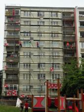 Obrzek - Zateplení fasády panelového domu